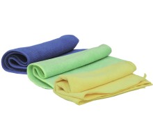Салфетки полировальные многоразовые из микрофибровой ткани 40 х 40 см JETA PRO Microfiber Yellow, Blue, Green