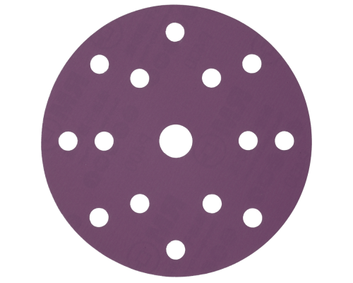 Шлифовальный абразивный круг Hanko PP627 Purple Paper 150мм, 15отв P240 PP6271501524