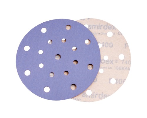 Шлифовальный абразивный круг Smirdex Velcro Discs 740 150 мм, 17отв P80 740411080